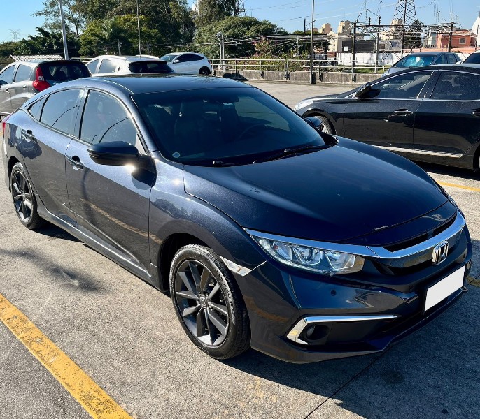 4455 - HONDA CIVIC EXL CVT 2020 AZUL FLEX